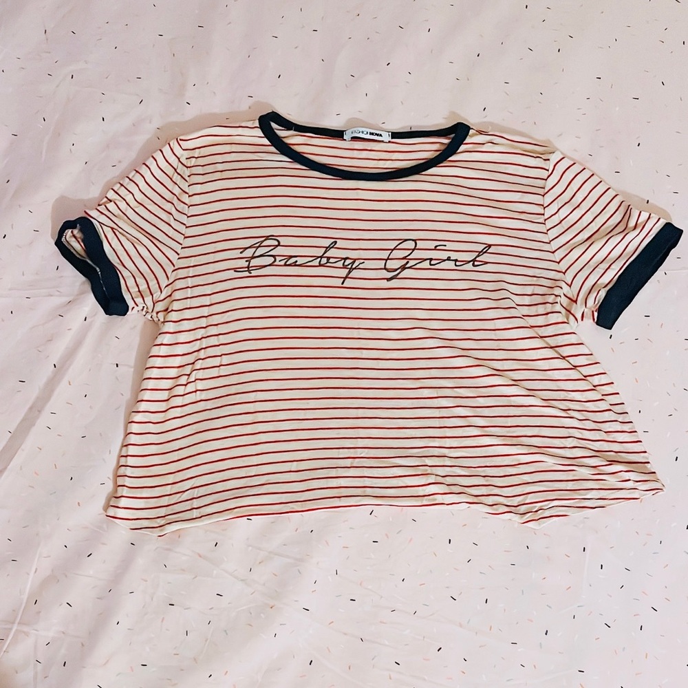 Fashionnova Baby Girl Tie-up Crop Top 👚 - Picture 6 of 8